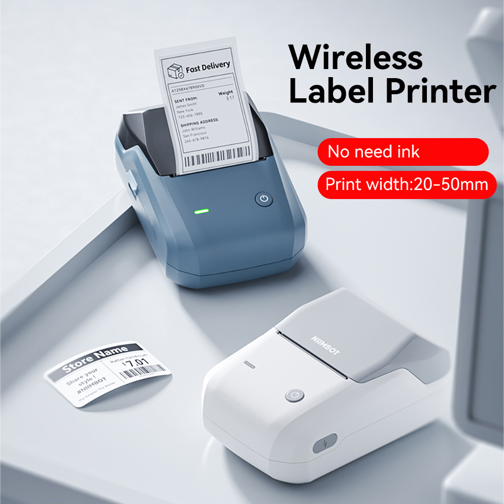 Commercial Printing Business - Imprimante d'étiquettes sans encre Niimbot B1/B1