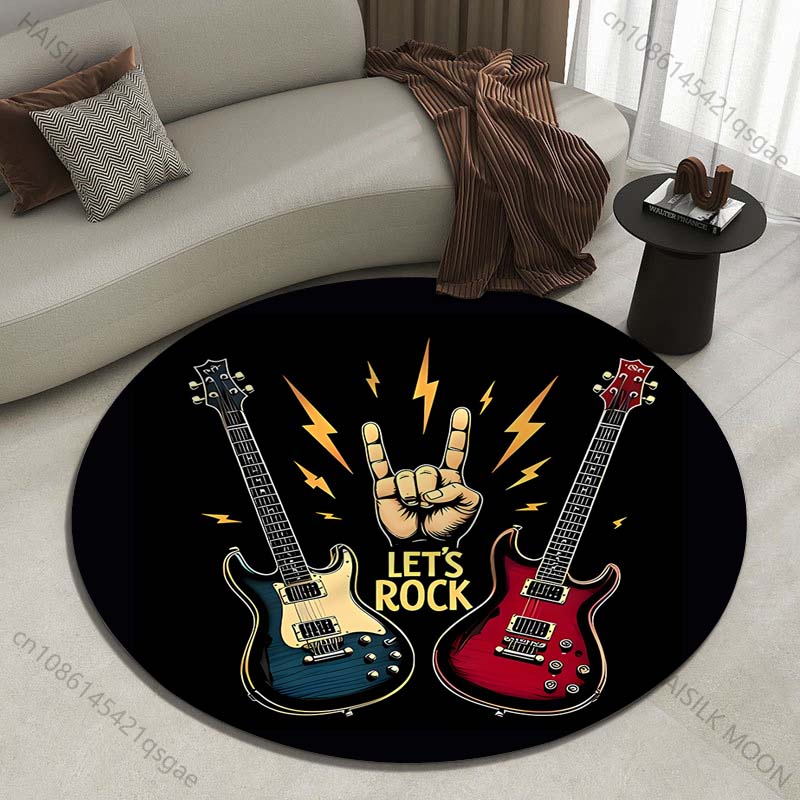 Commercial Printing Icon - Tapis rond doux et moelleux pour