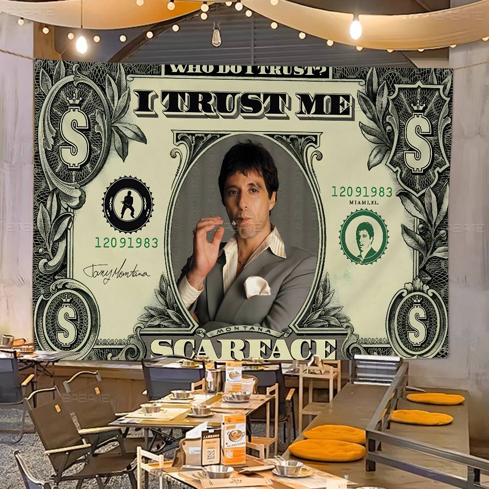 Commercial Printing Companies Usa - Drapeau publicitaire rétro S-Scarface à impression